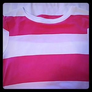 Pink & White Stripe T-Shirt